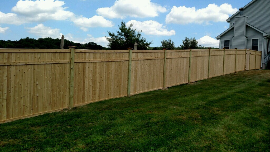 Before & After – Custom Built Cedar Privacy Fence